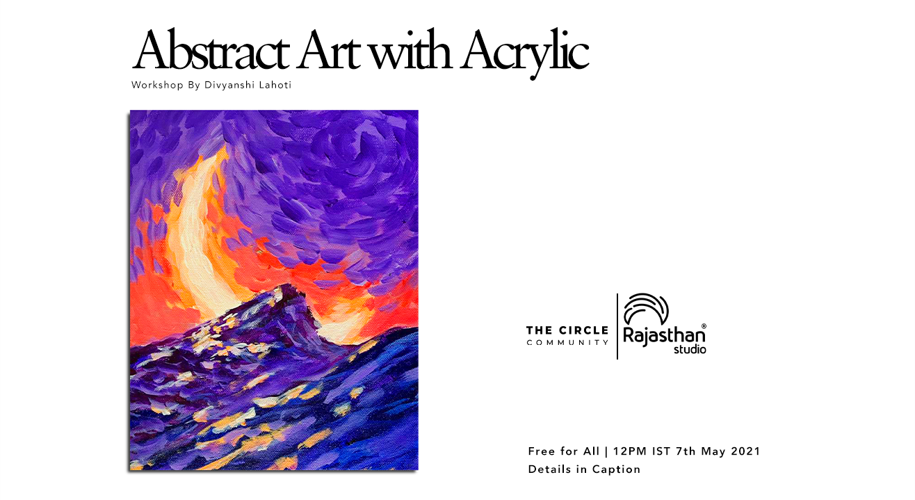 Abstract Art With Acrylic Workshop by The Circle Community 