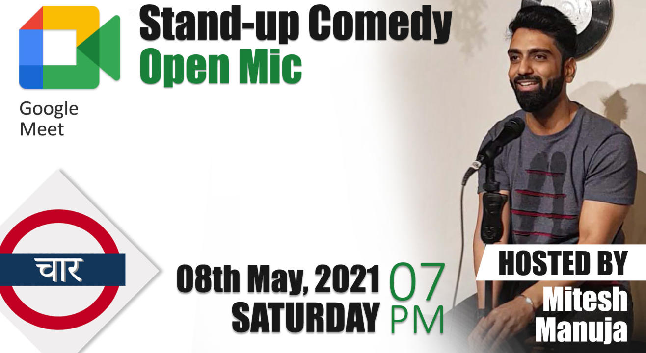 Online Stand-up Comedy Open Mic with Platform No.4 hosted by Mitesh Manuja