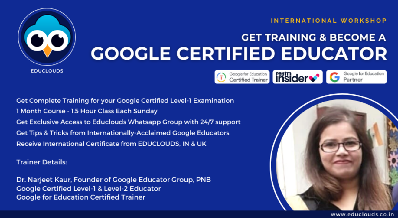 How to become a Google Certified Educator - Exclusive Workshop for Teachers