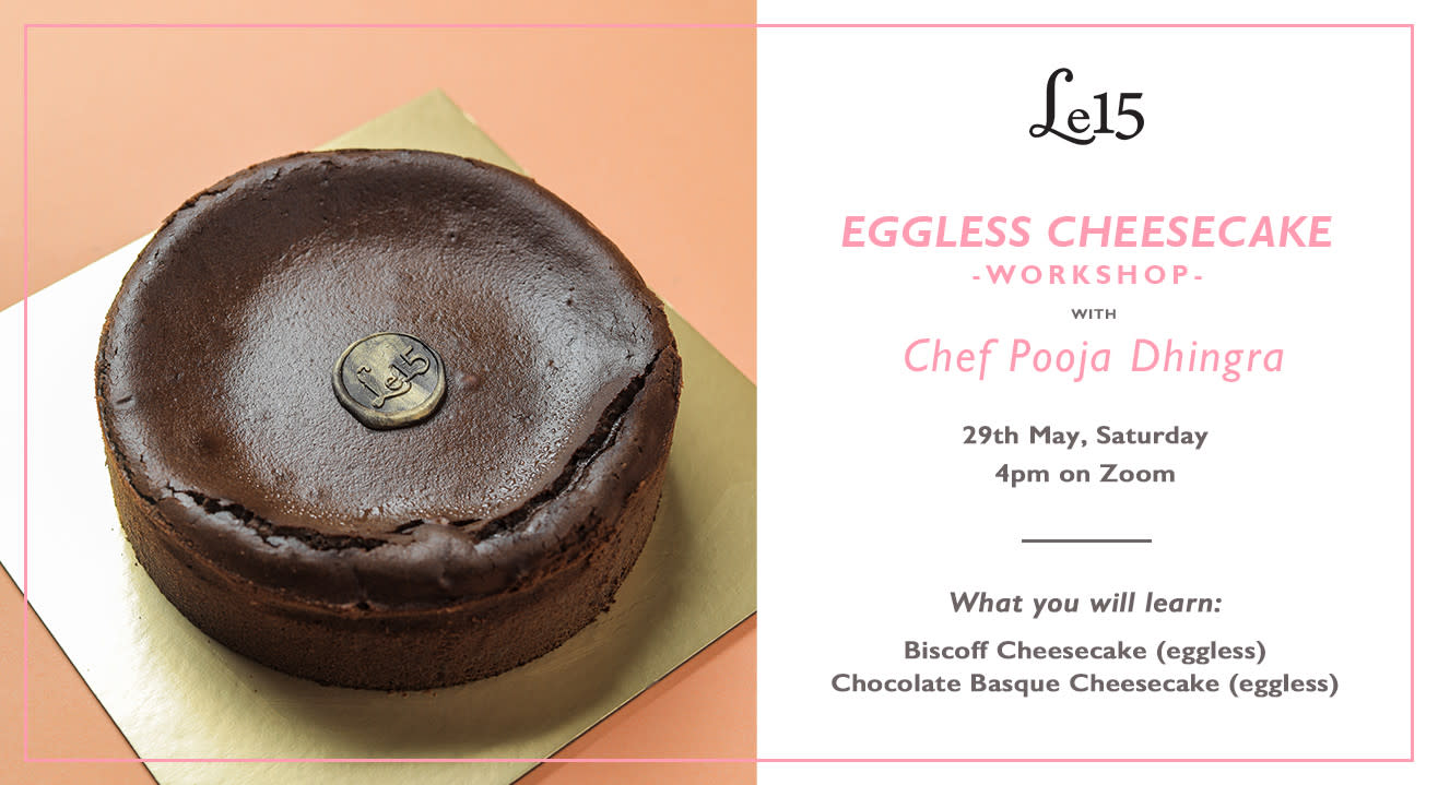 Eggless Cheesecake Workshop with Chef Pooja Dhingra