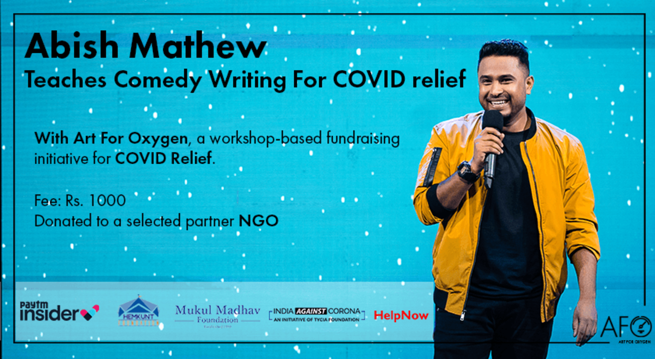 Abish Mathew Teaches Comedy for Covid Relief