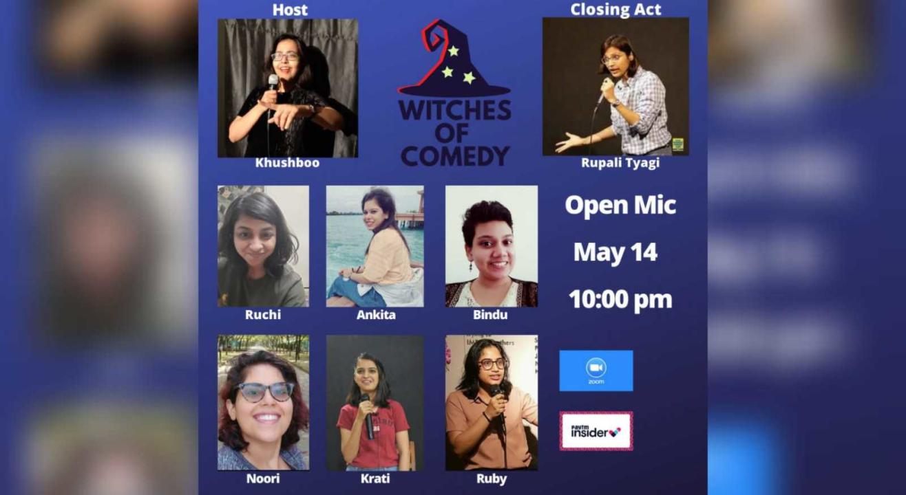 Witches of Comedy open mic - 14/05/2021