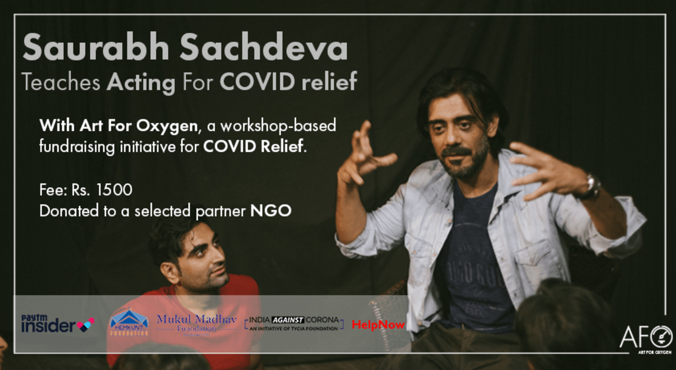 Saurabh Sachdeva Teaches Acting For COVID Relief