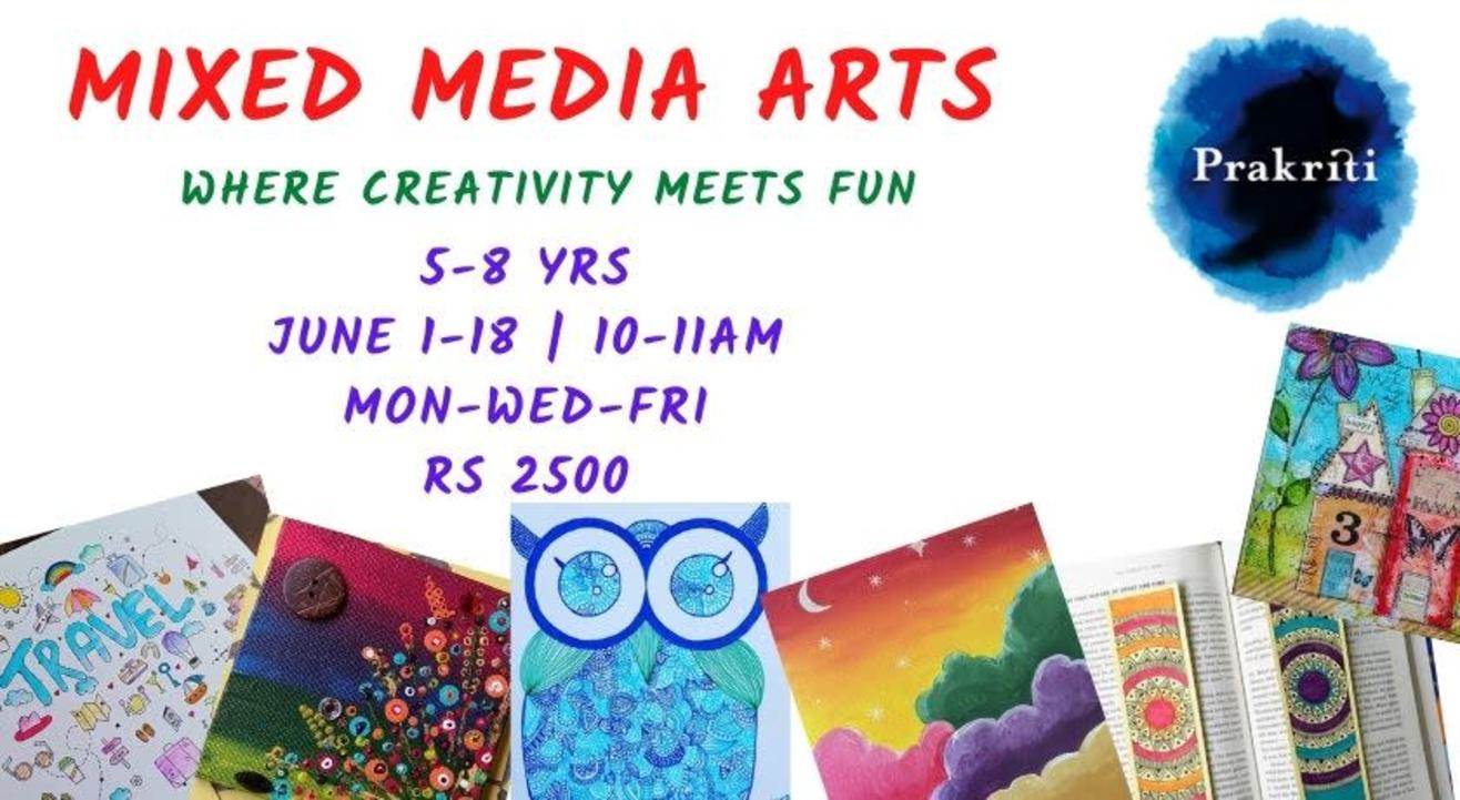 Mixed Media Arts @ Prakriti Summer Jamboree 2021