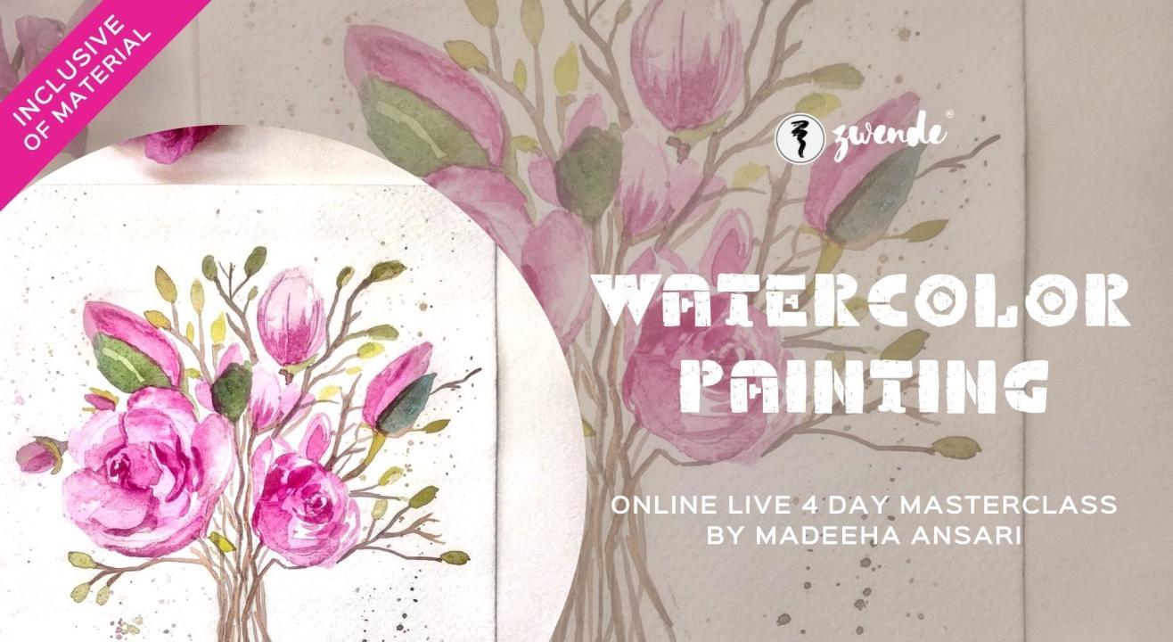 Watercolor Painting [4-Day Online Live Masterclass - Inclusive of Materials]