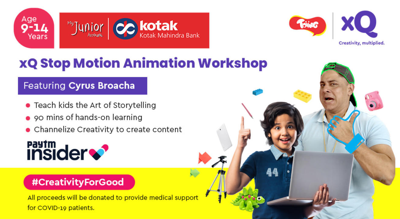 xQ Stop Motion Workshop Feat. Cyrus Broacha - For COVID Relief #CreativityForGood