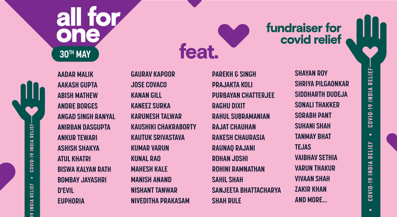 All For One - A fundraiser for COVID-19 India relief