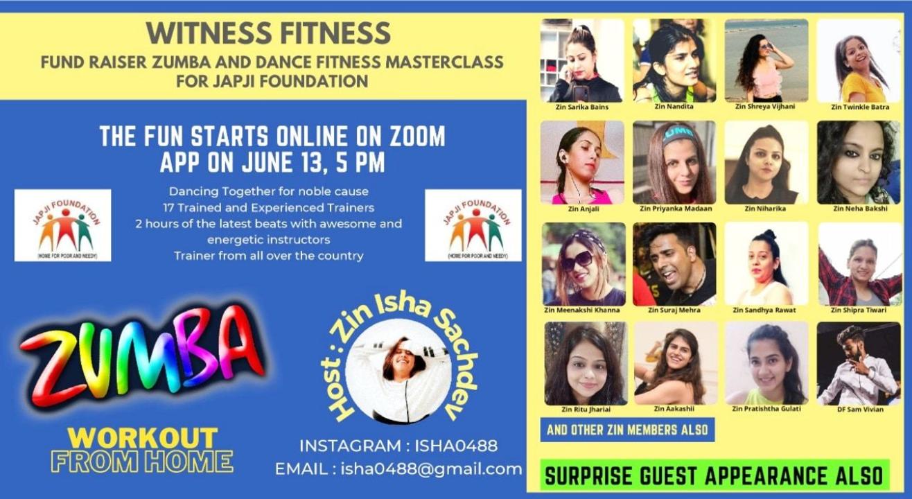 WITNESS FITNESS - FUNDRAISER ZUMBA AND DANCE FITNESS MASTERCLASS