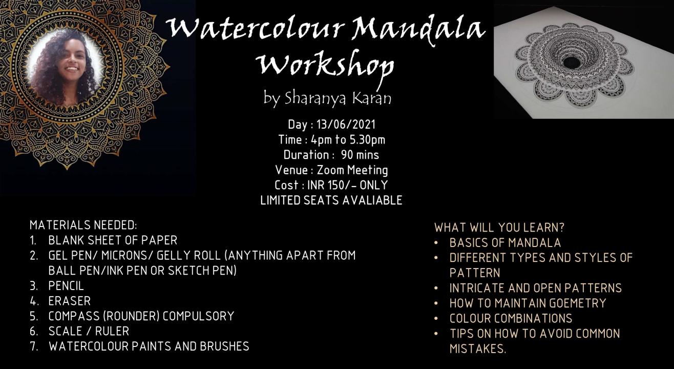 Watercolour Mandala Workshop