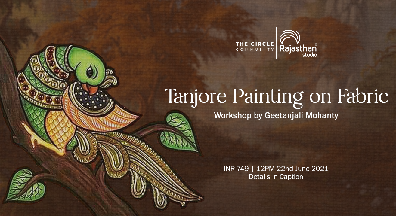 Tanjore Painting on Fabric by The Circle Community