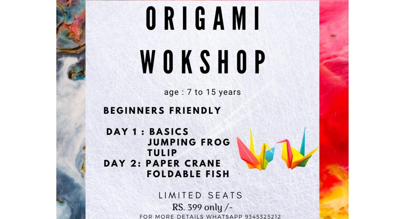 Origami workshop for kids