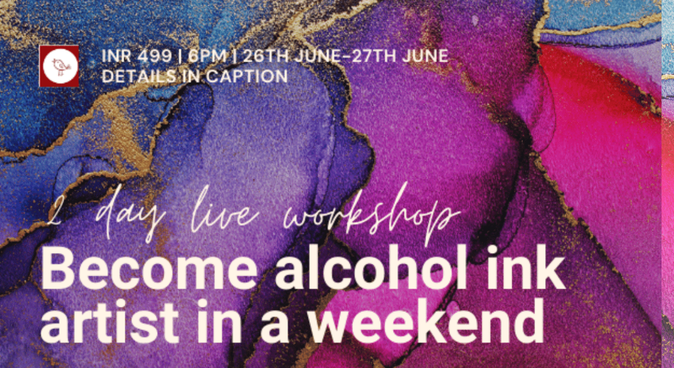 Become an alcohol ink artist in a weekend
