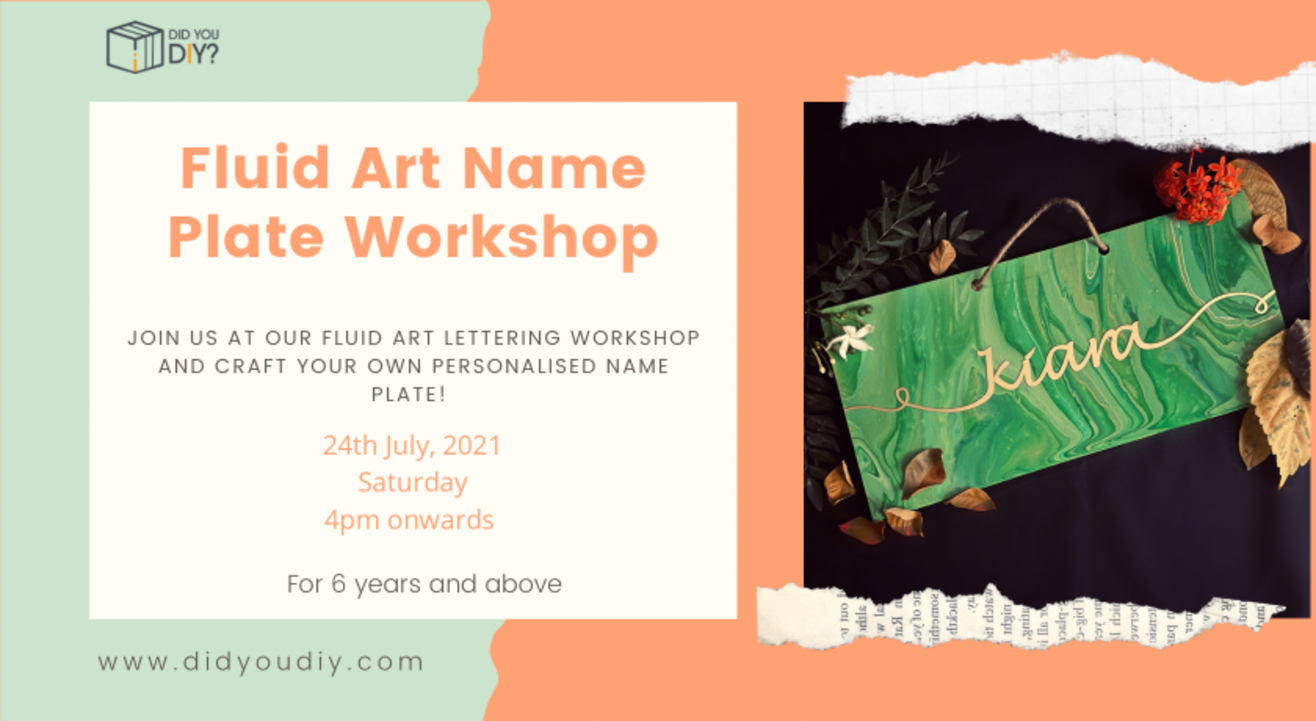 FLUID ART NAMEPLATE WORKSHOP