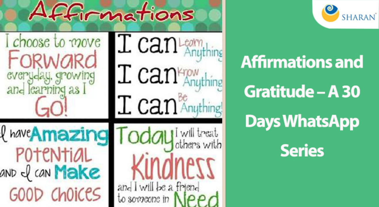 Affirmations and Gratitude – A 30 Days WhatsApp Series