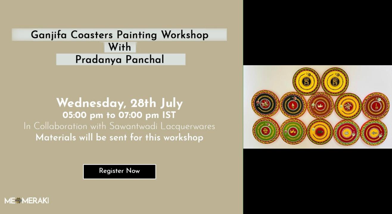 ONLINE GANJIFA COASTERS WORKSHOP WITH PRADANYA PANCHAL (WITH MATERIALS)