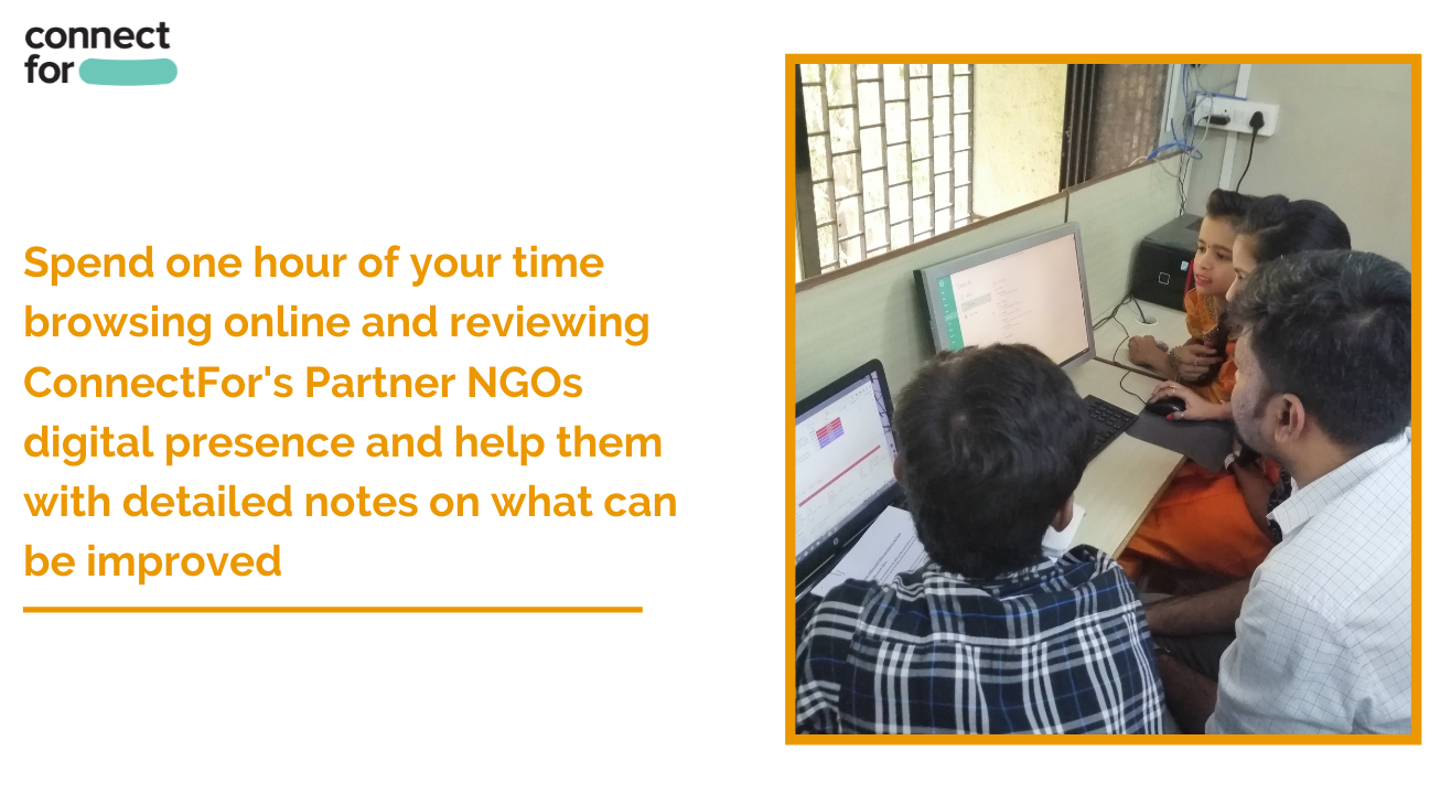 Volunteer to help an NGO analyze their digital presence