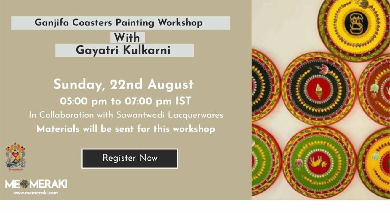 ONLINE GANJIFA COASTERS WORKSHOP WITH GAYATRI KULKARNI (WITH MATERIALS)