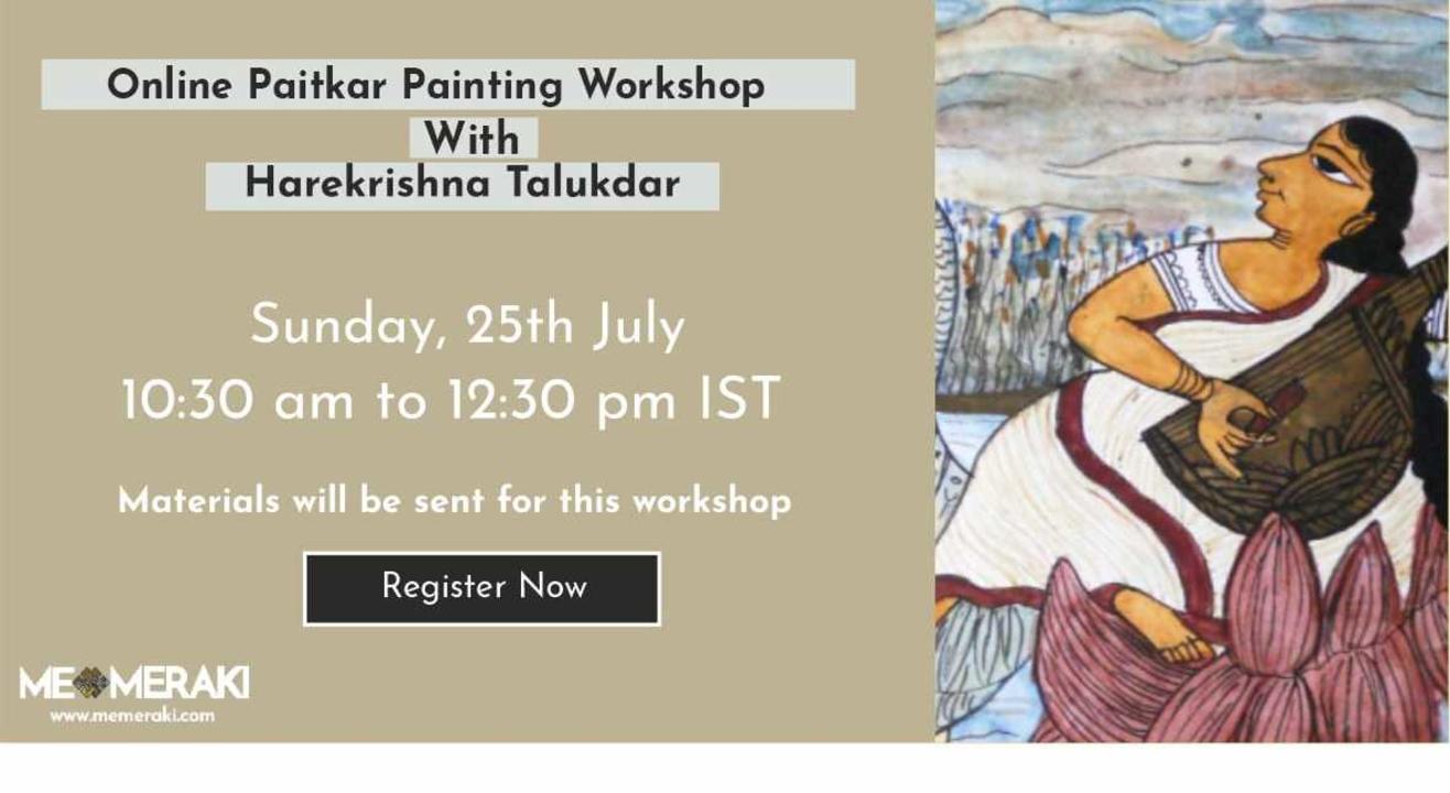 ONLINE PAITKAR PAINTING WORKSHOP WITH HAREKRISHNA TALUKDAR