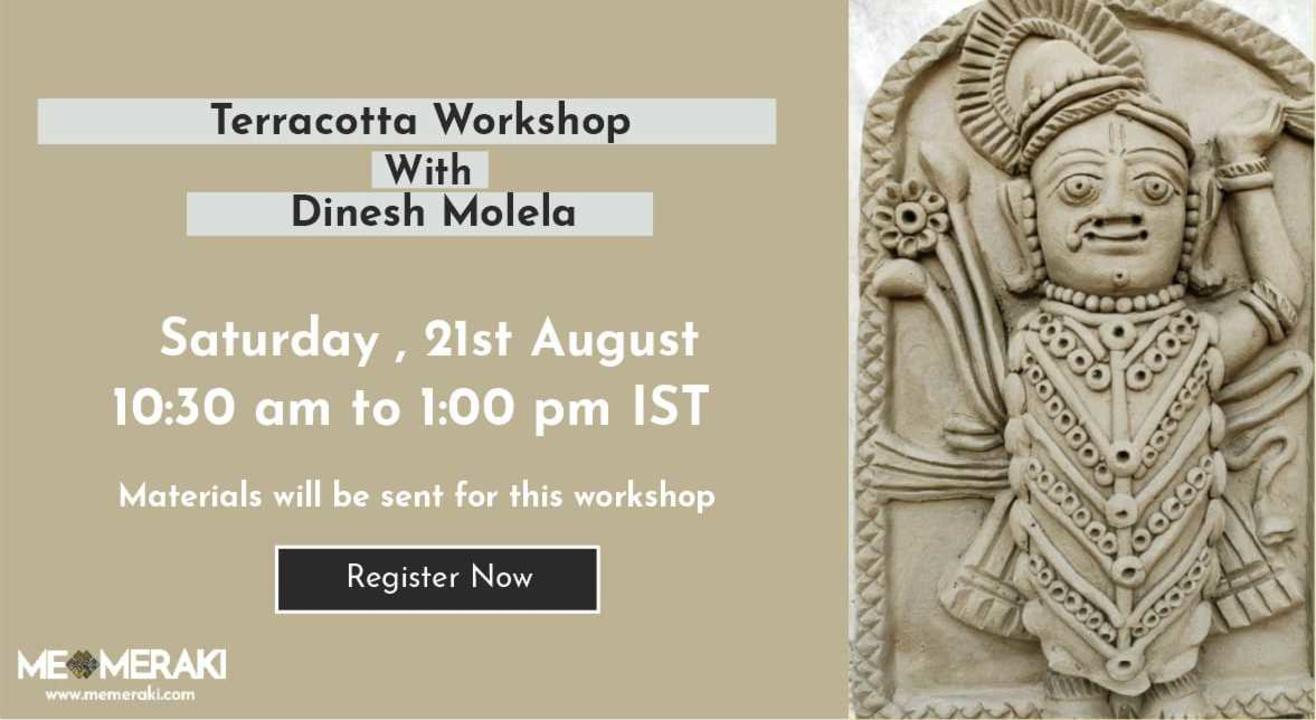 ONLINE TERRACOTTA WORKSHOP WITH DINESH MOLELA (WITH MATERIALS)