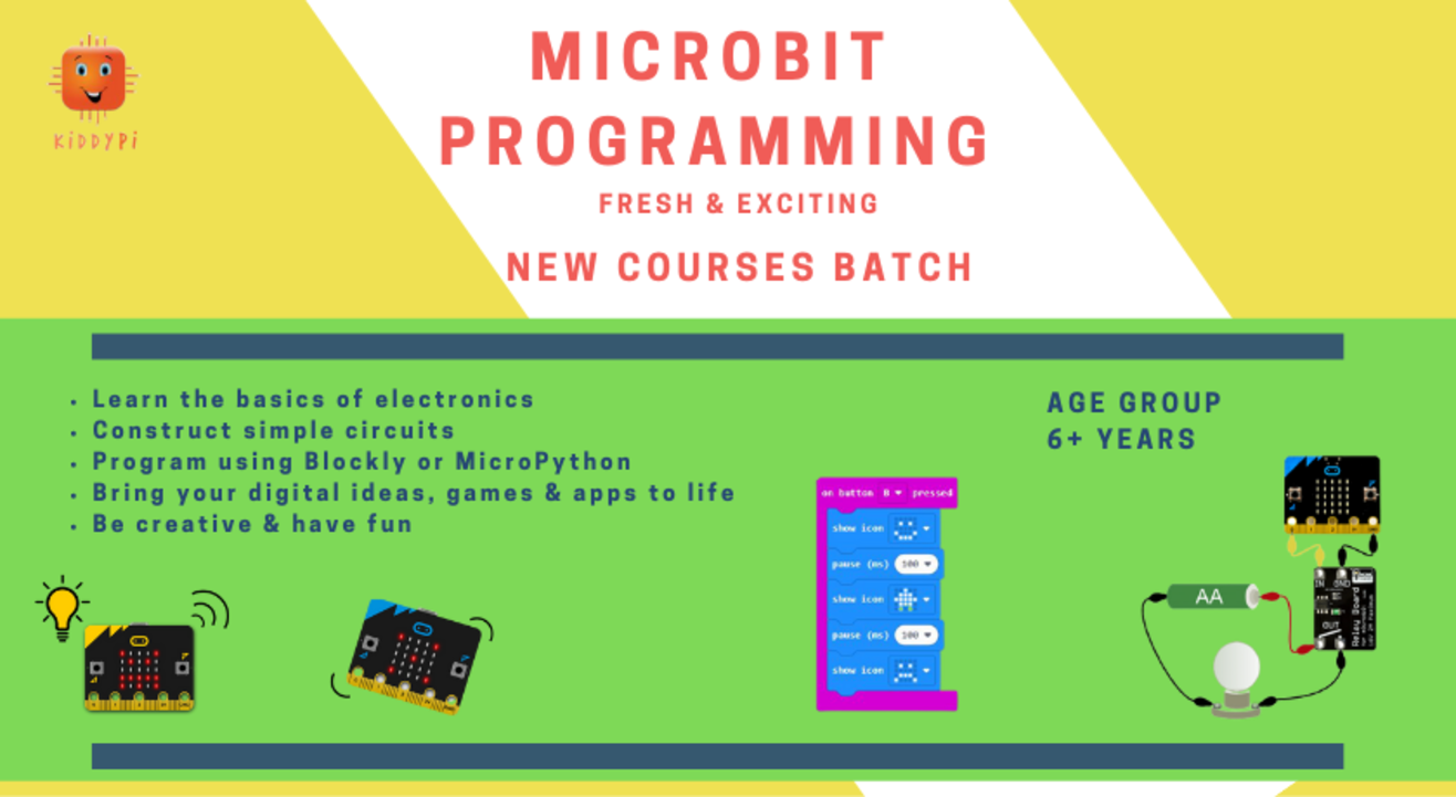 Electronics with Micro:bit Coding by KiddyPi