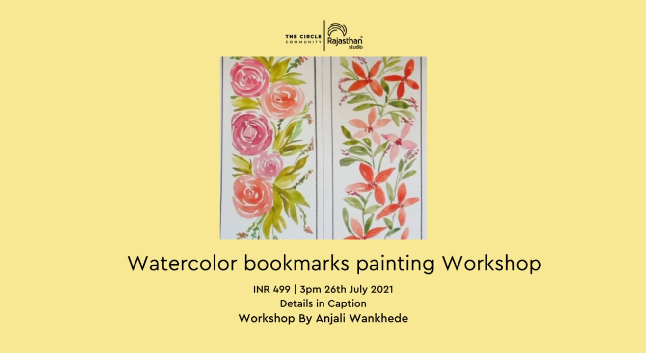 Watercolour bookmarks painting Workshop by The Circle Community