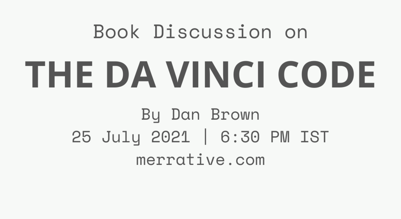 Book Discussion on "The Da Vinci Code" by Dan Brown