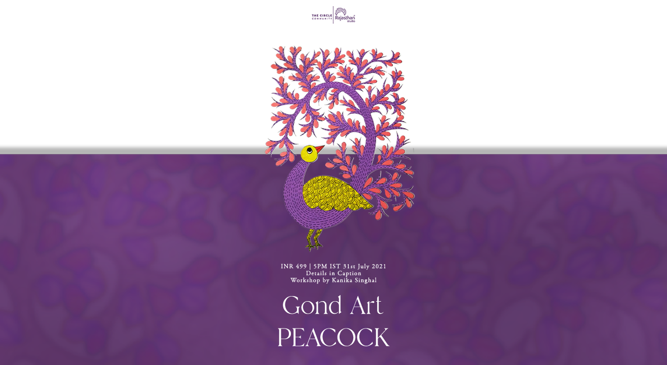 Gond Art Peacock Workshop by The Circle Community