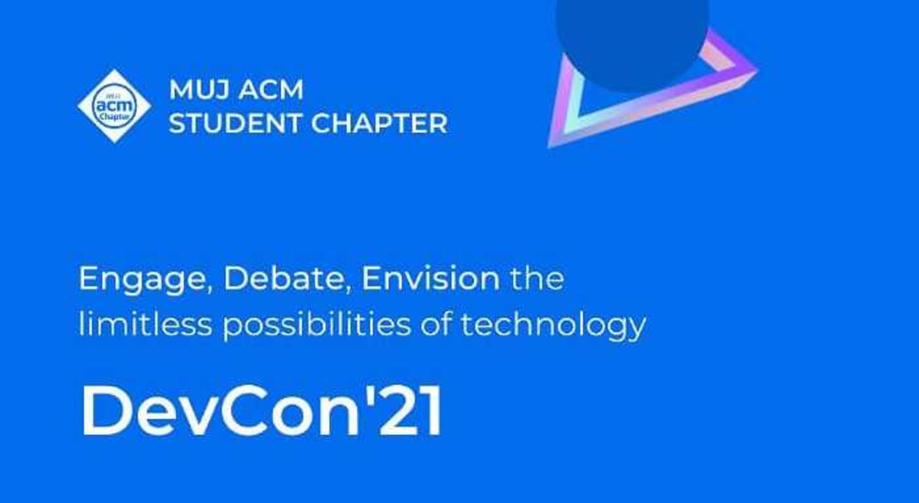 DevCon '21 by MUJ ACM Student Chapter