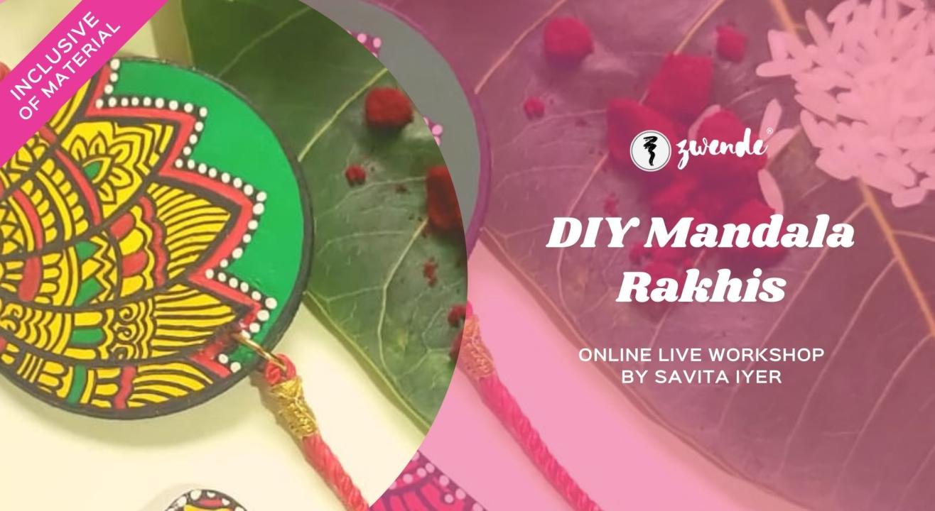 DIY Mandala Rakhis [Online Live Workshop - Inclusive of Materials]