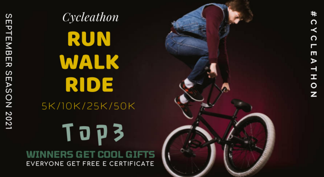 CYCLEATHON RUN, WALK OR RIDE CHALLENGE (VIRTUAL)