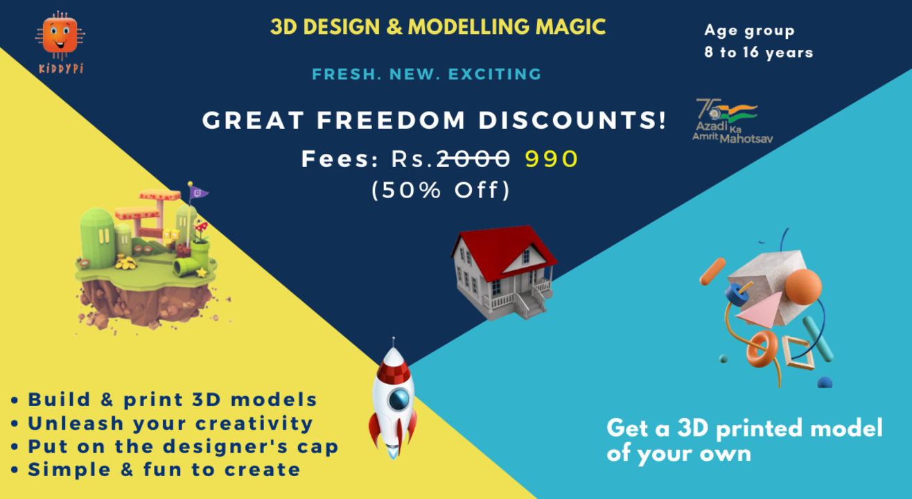 3D Design & Modelling Magic by KiddyPi