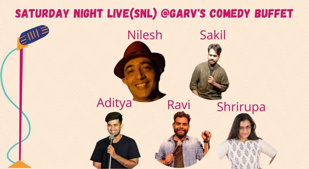 Saturday Night Live @Garv's Comedy Buffet