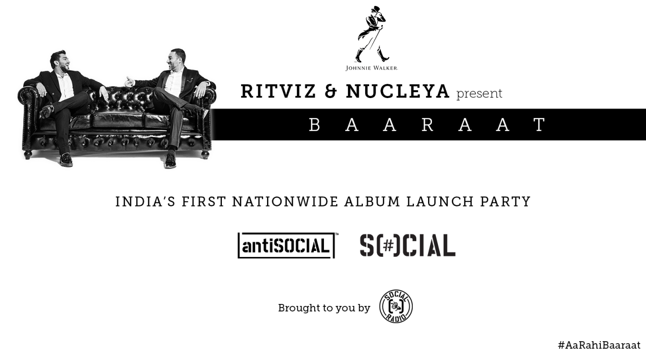 BAARAAT Album Launch Party Announced - Nucleya aur Ritviz ke saath #AaRahiBaaraat