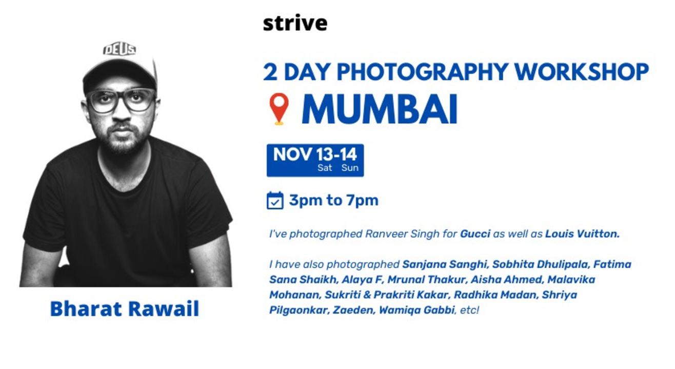 Photography Workshop in Mumbai with Bharat Rawail