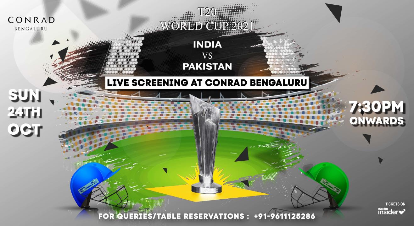 T20 Ind vs Pak World Cup Screening - Conrad Hotel