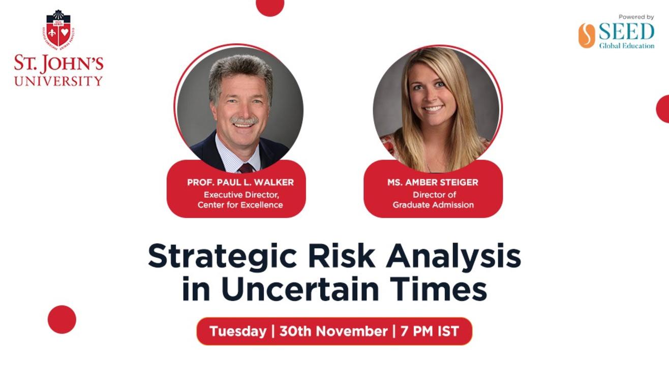 Strategic Risk Analysis in Uncertain Times