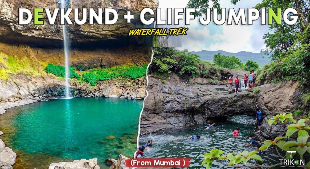 Devkund Waterfall Trek and Cliff Jumping From Mumbai with Trikon