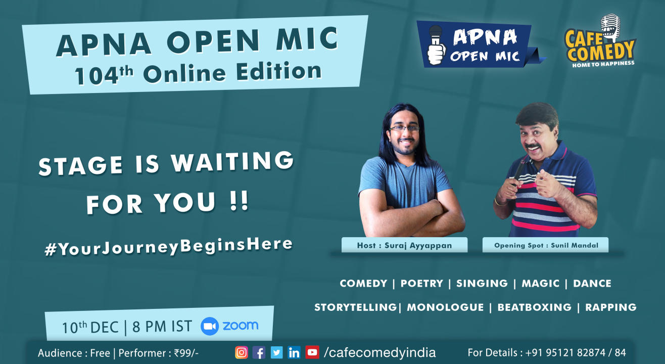 Apna Open Mic - 104th Online Edition