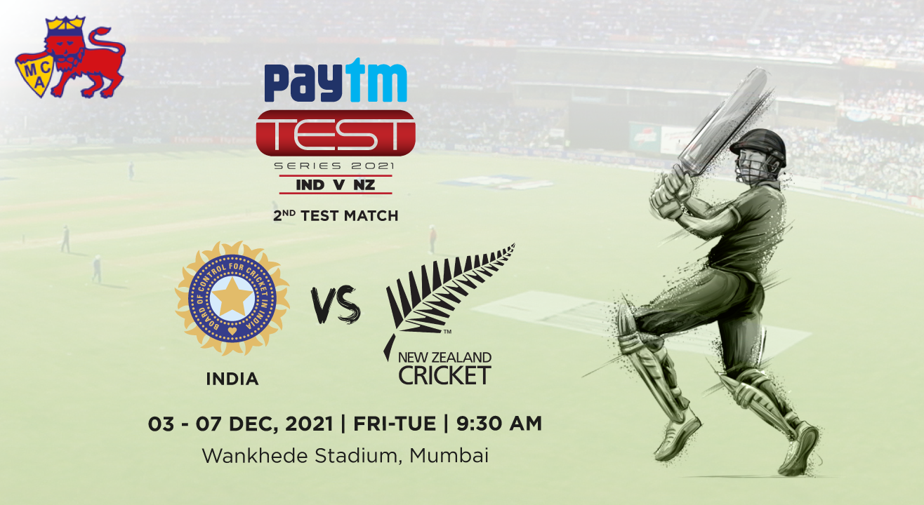 Paytm Test Series: India V New Zealand, 2nd Test Match, Mumbai - Season Ticket