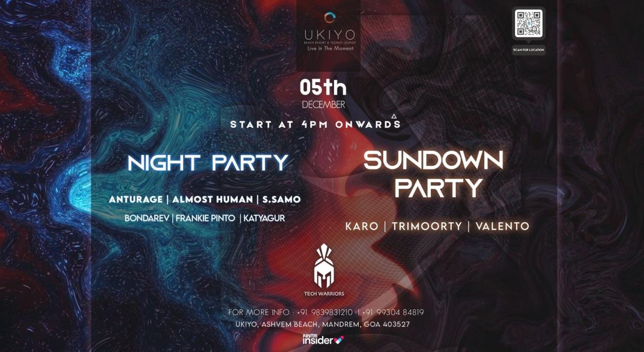 SUNDOWN PARTY  & NIGHT PARTY  @UKIYO