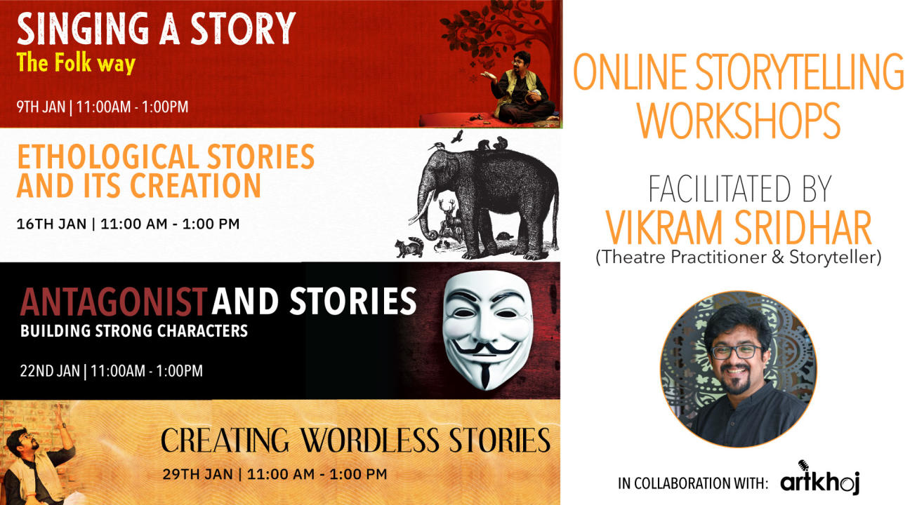 Online Storytelling Workshops by Vikram Sridhar