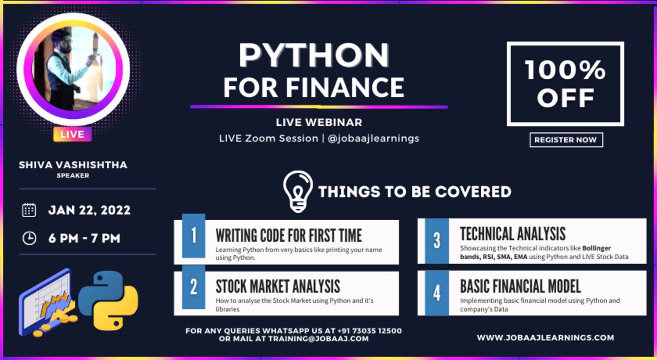 Free Webinar on Python for Finance