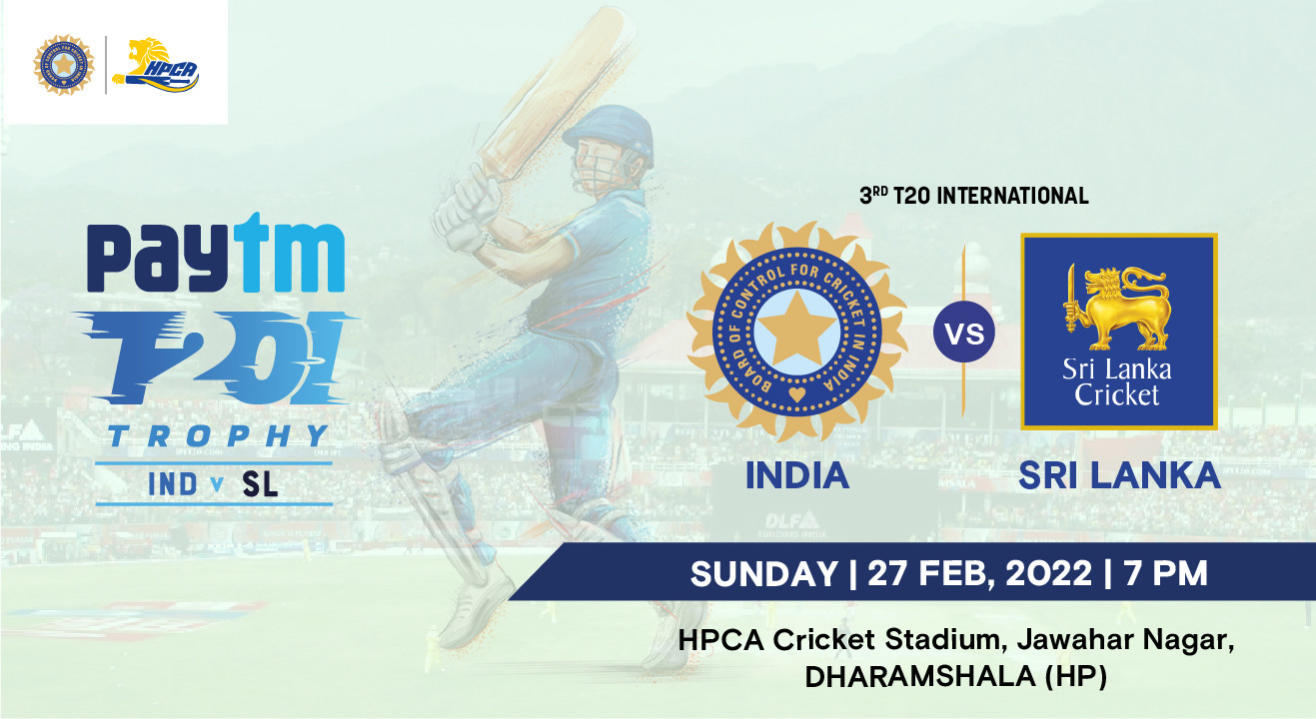 Paytm Series 3rd T20I India vs Sri Lanka, Dharamshala