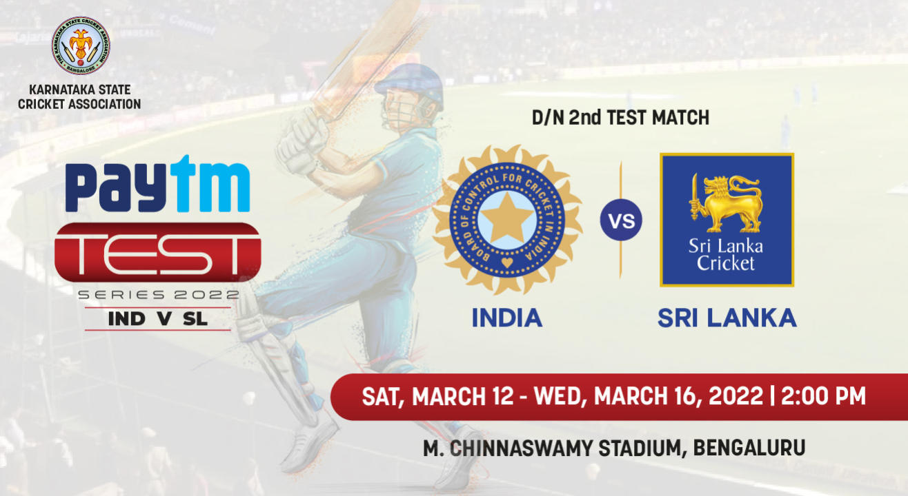 Paytm Test Series: India vs Sri Lanka D/N 2nd Test Match, Bengaluru