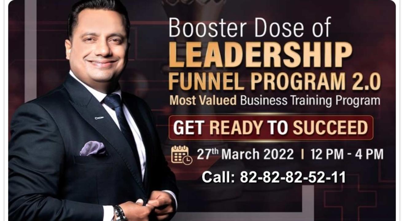 Booster Dose of Leadership Funnel Program by Dr. Vivek Bindra