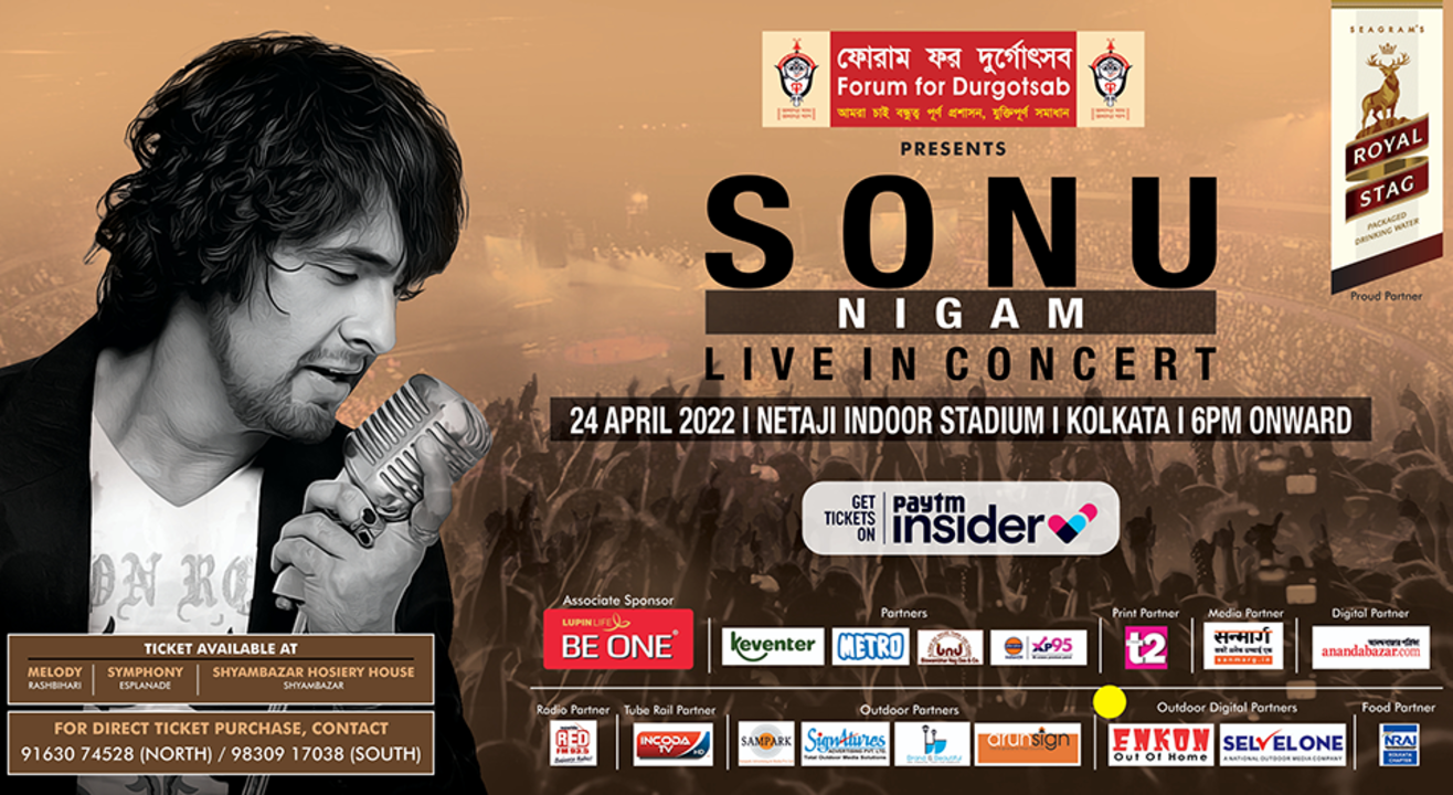 Pujowalader Gaan Pujo I Sonu Nigam Live I Kolkata