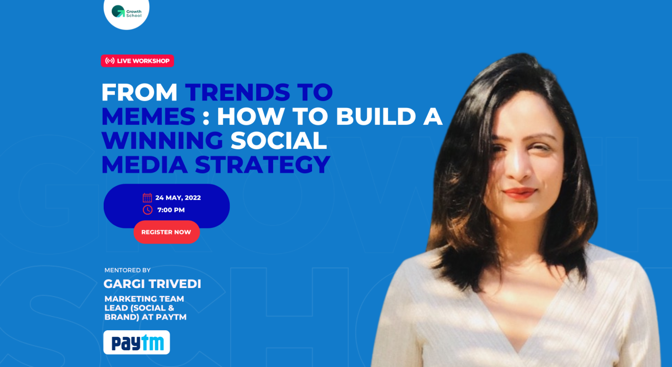 Live Masterclass on Social media marketing by Gargi