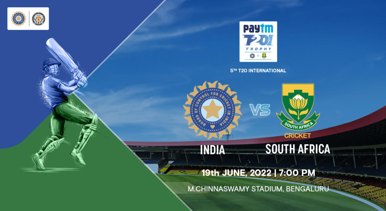 Paytm T20I Trophy - 5th T20I India vs South Africa, Bengaluru