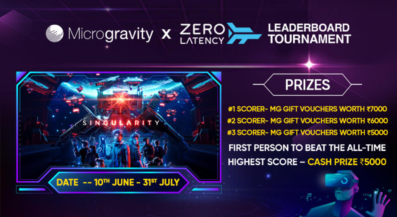 Microgravity Gaming Hub Gurgaon - Virtual Reality Gaming Tournament (Prize  Pool - Rs. 23,000)