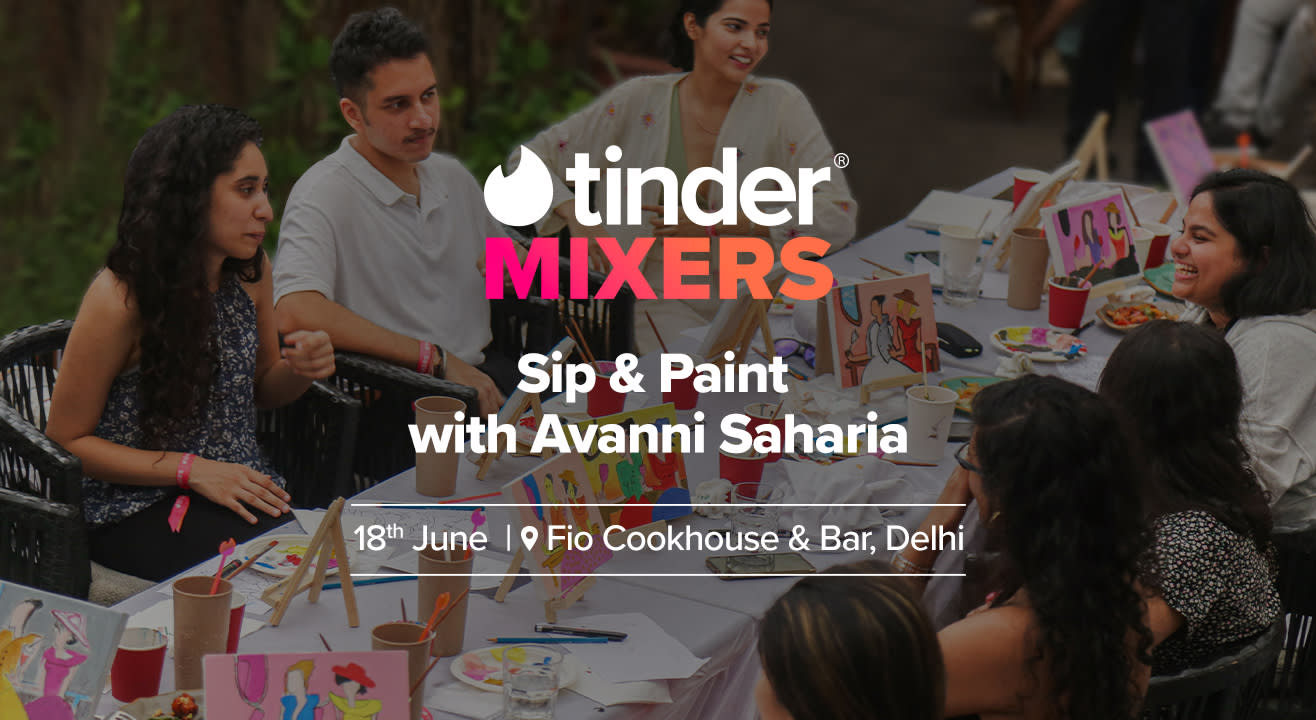 Tinder Mixers - Sip & Paint with Avanni Saharia - Delhi